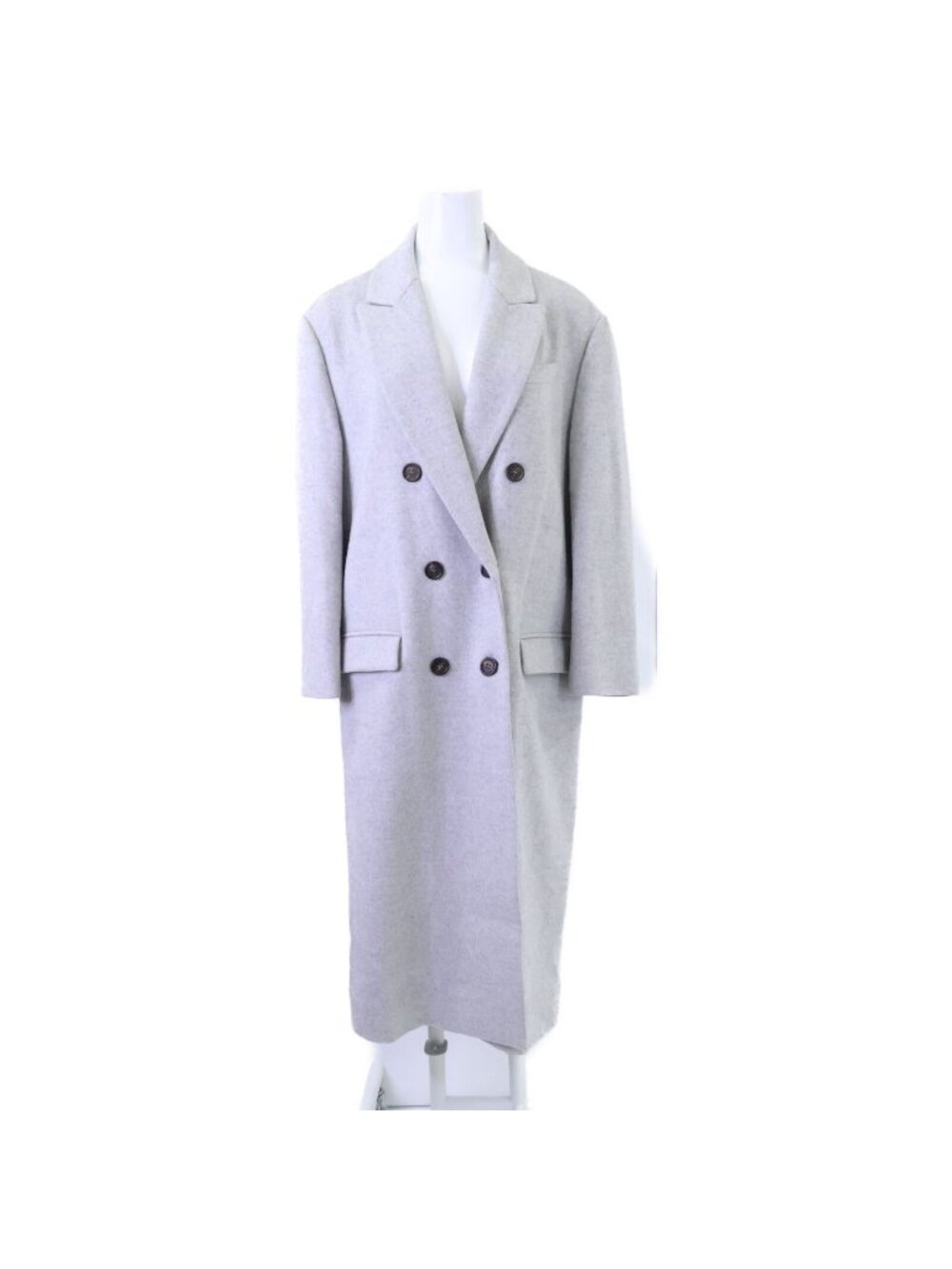 Brunello Cucinelli Wool Cashmere Double Breasted Chesterfield 42